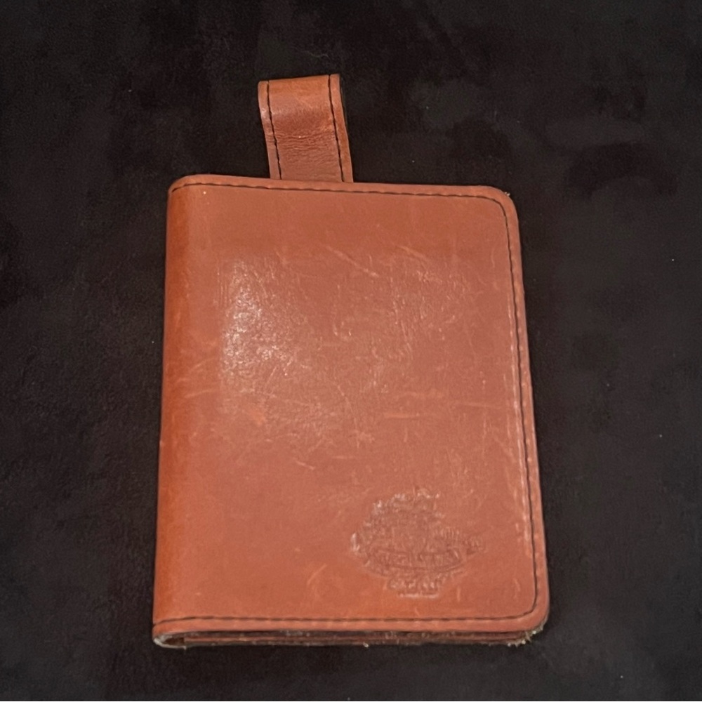 Vintage Jake Johnson Brown Leather Sidekick Wallet w/ Clip